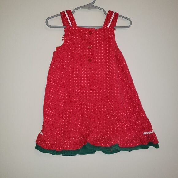 RARE EDITIONS CANDY CANE CHRISTMAS DRESS SIZE 2T VINTAGE - Picture 4 of 6
